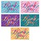 Better Office Products Thank You Cards W/Envs, 5 Dazzling Ribbon Cover Designs, Created by Alissandra Seelaus, 100PK 64524 - alternate 1
